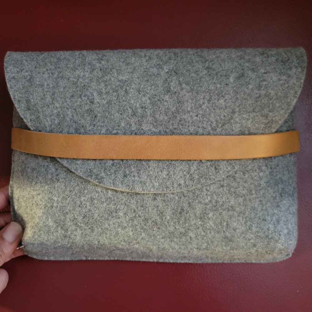 Hearth & Hand wool accessory clutch